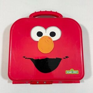 Elmo On The Go ABC Alphabet Letters Red Carrying Case Sesame Street Missing “O”